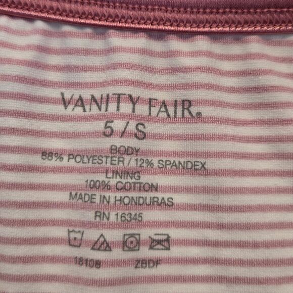 Vanity Fair Bikini Panties Striped SMALL NWT - Picture 3 of 4